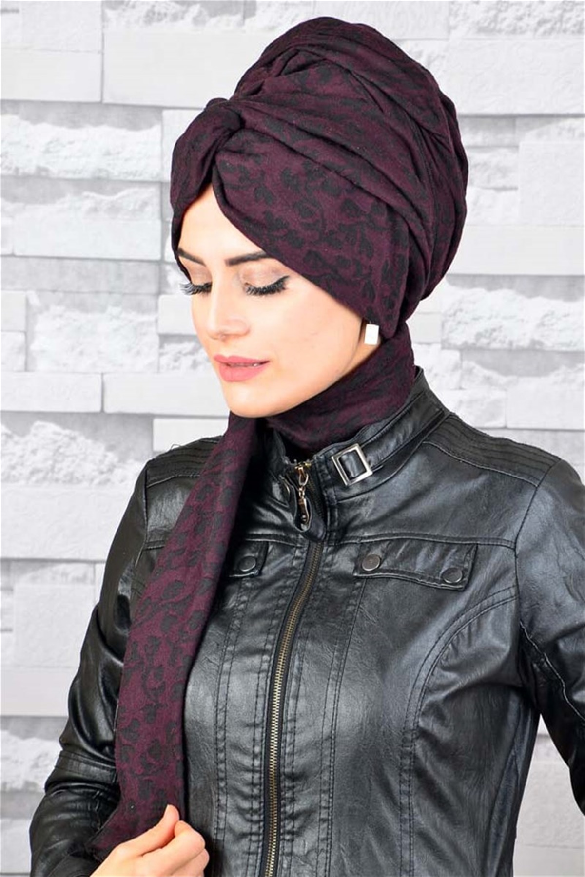  Zincir Bandana Pratik Bone Şal BN041