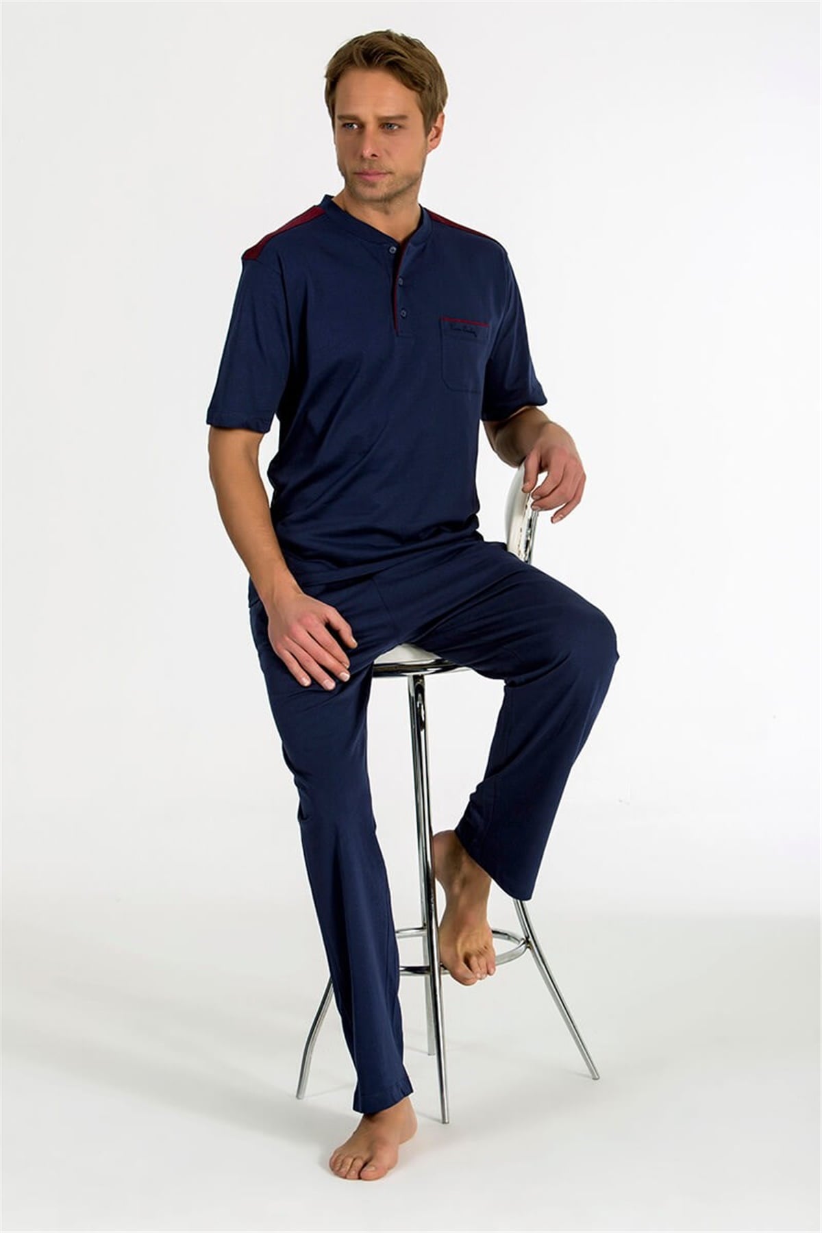 Erkek 3'lü Pijama Takımı Pierre Cardin 5395