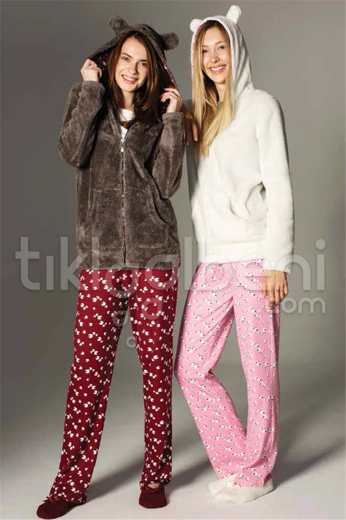 Pierre Cardin 3011 Bayan 3'Lü Pijama Takım