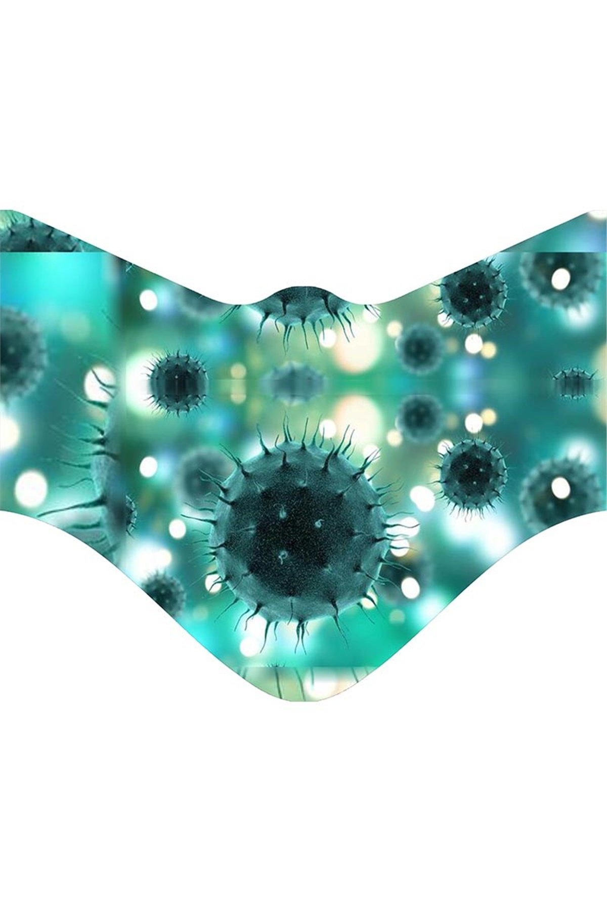 3D Corona Temalı Virüs Maskesi  C5055 