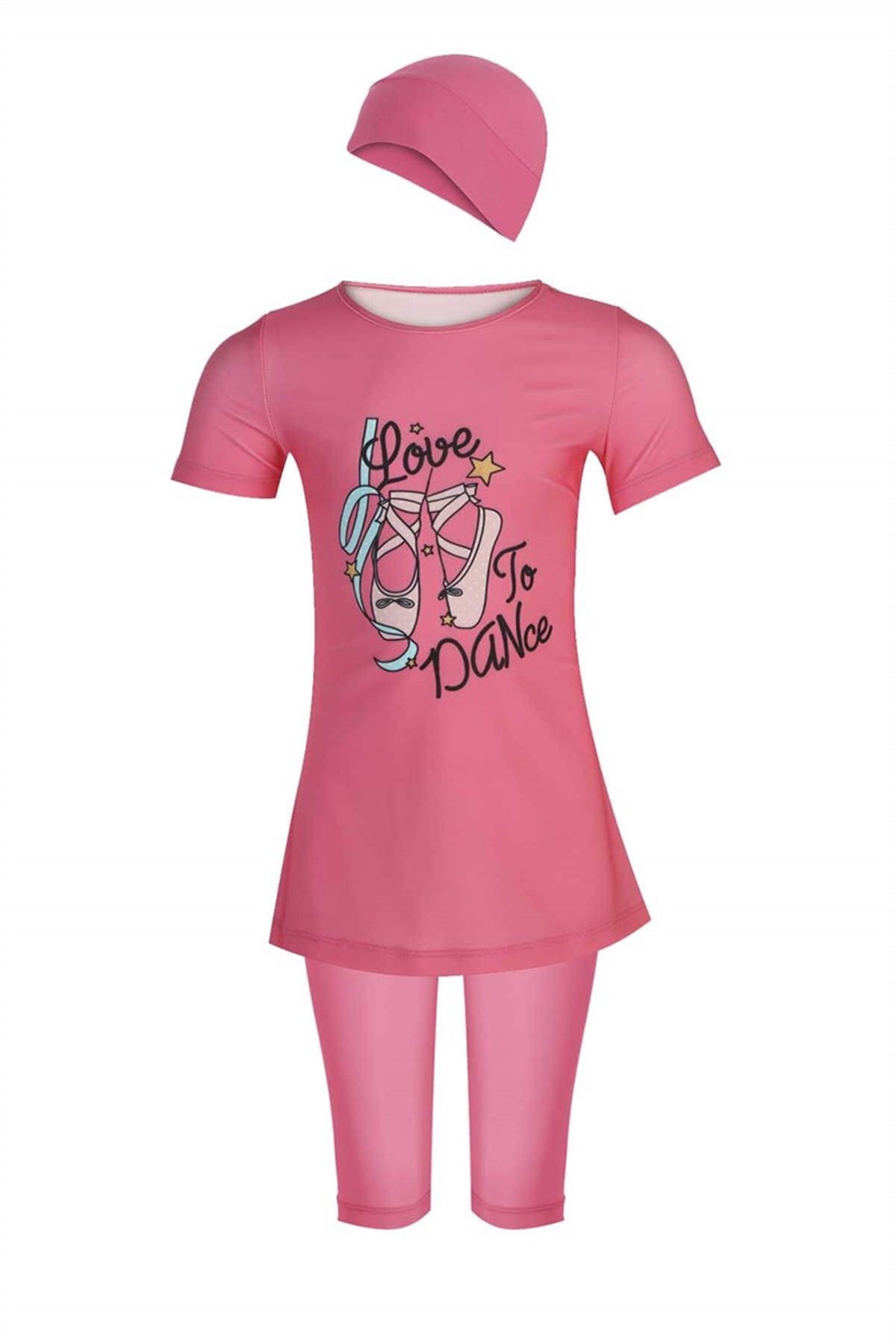 1. Kalite Kısa Kollu Kız çocuk Mayo, Adasea 5251