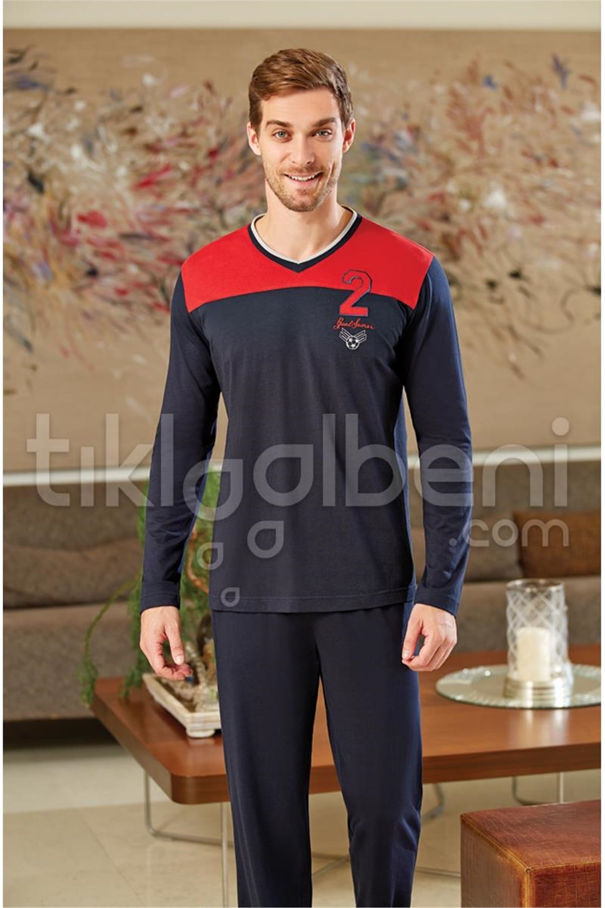 Eros ESE 2044 V Yaka Pijama Takımı