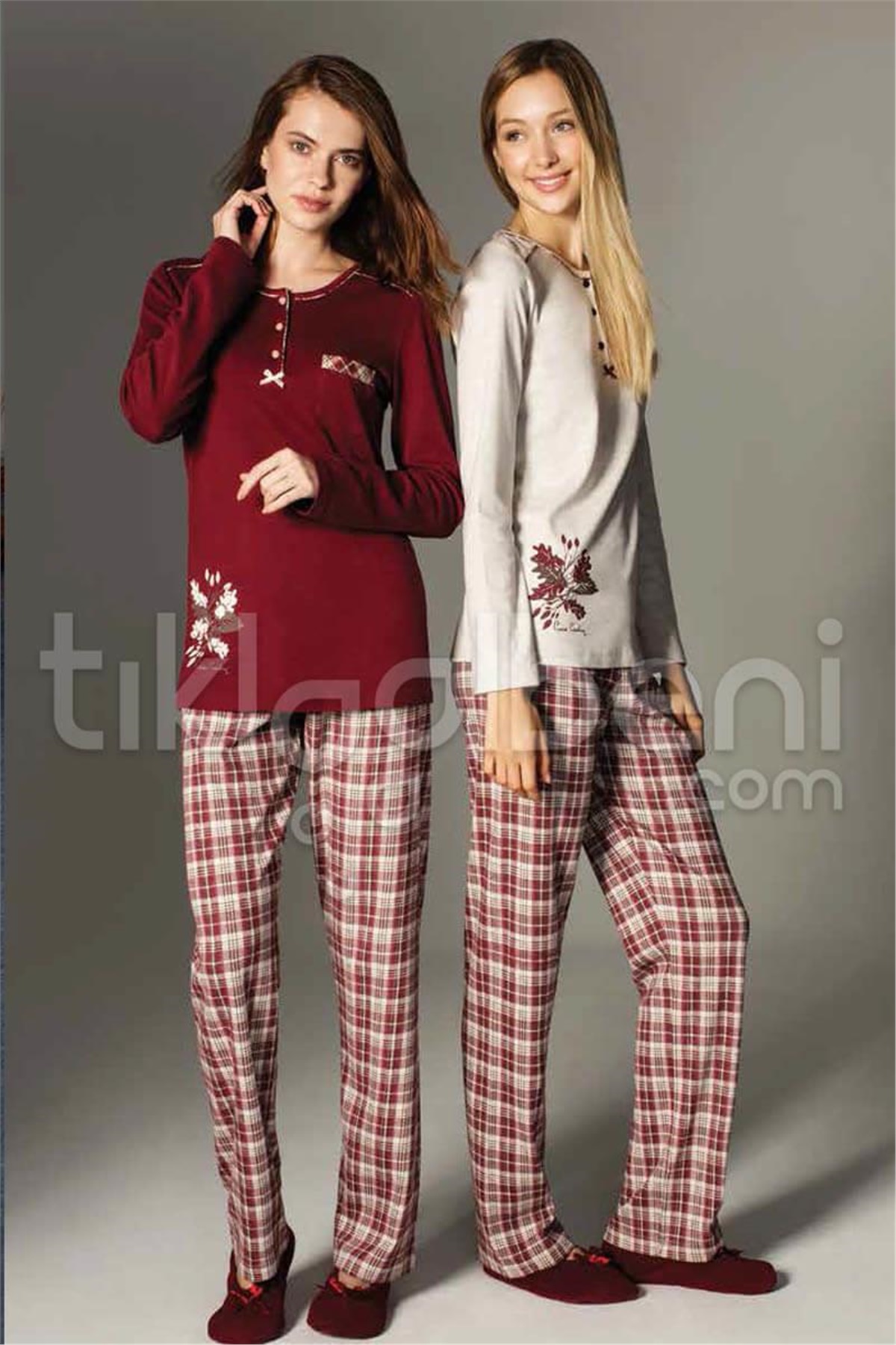 Pierre Cardin 3051 Bayan Patlı Pijama Takım