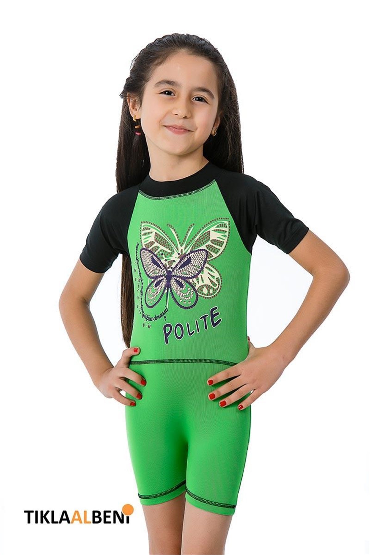 Kız Çocuk Yüzücü Tulum | Armes 306850-04