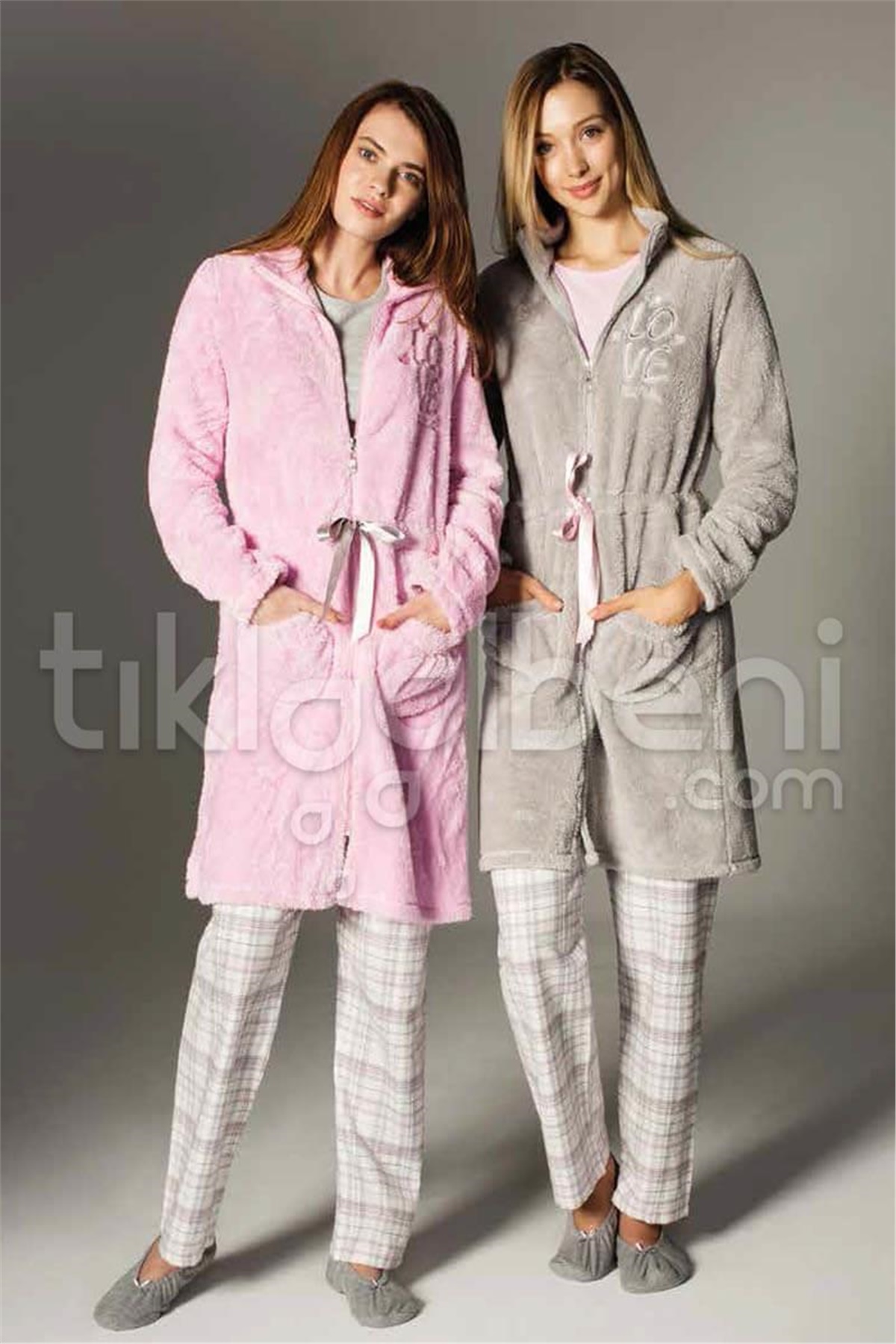 Pierre Cardin 3028 Bayan 3'Lü Pijama Takım