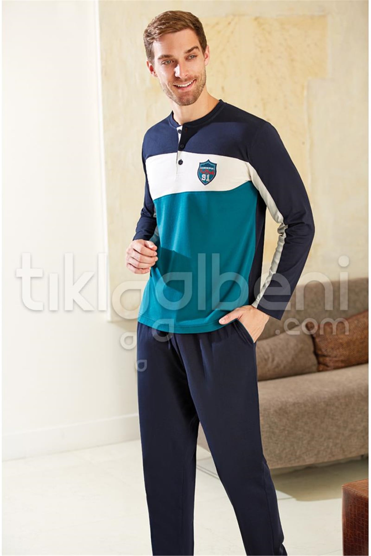 Eros ESE 2028 O Patlı Pijama Takımı