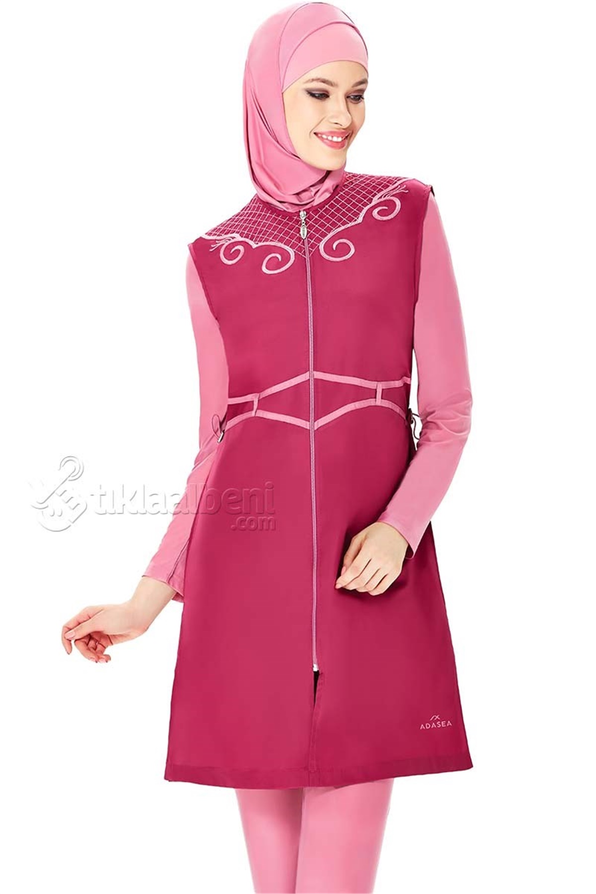 Adasea Hüsna 221050 Tesettür Haşema - Mürdüm