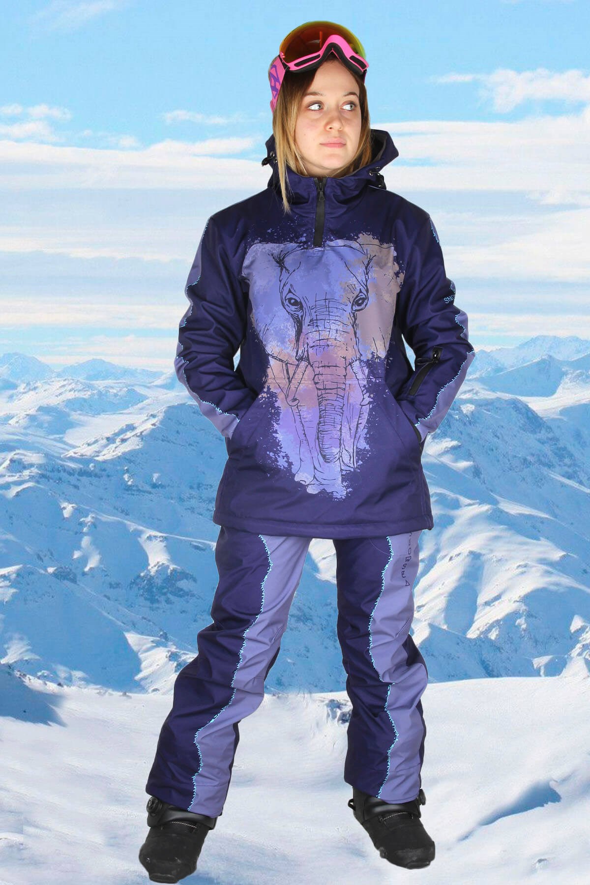 Always Be Yourself Kar, Snowboard Mont ve Pantolon Takımı Snowsea SS7953 Kayak Takımı