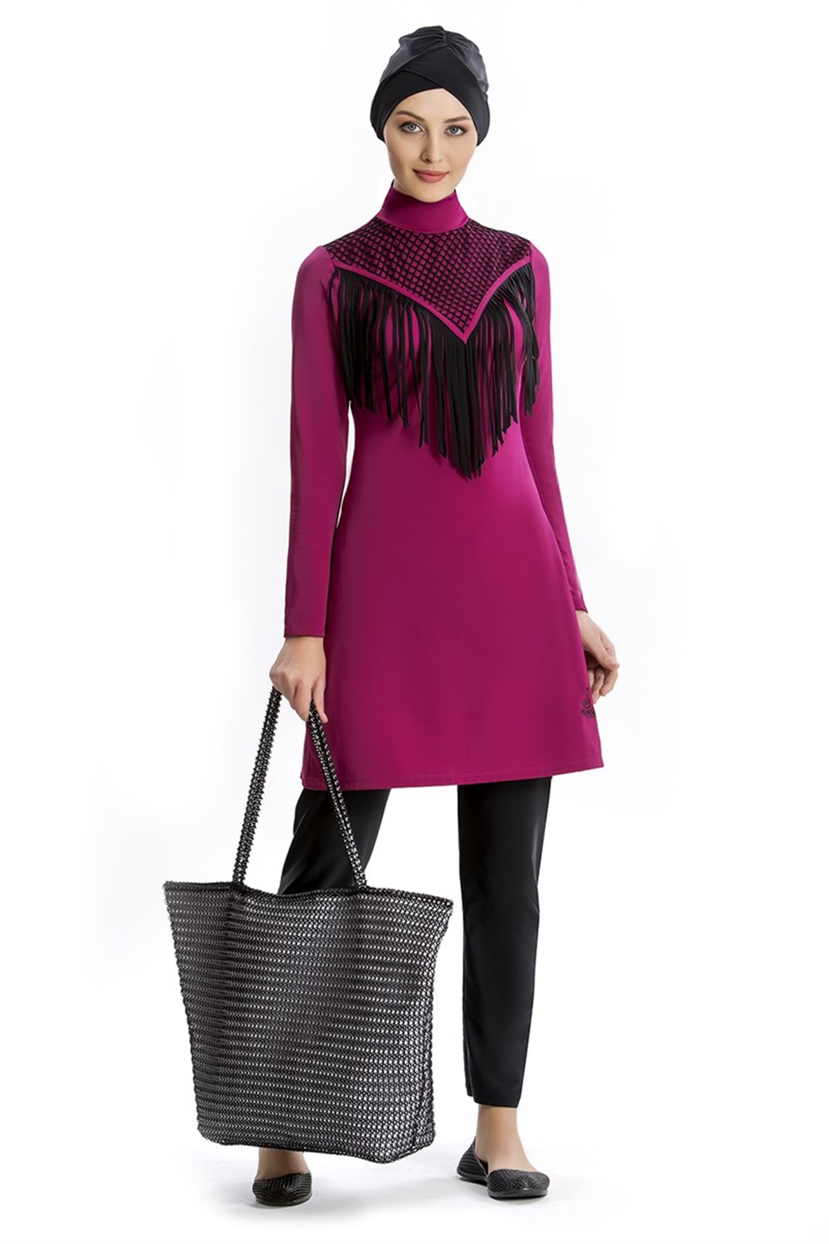 Armes Melina Deniz Kızı Serisi Tesettür Mayo 3208401 Fuşya