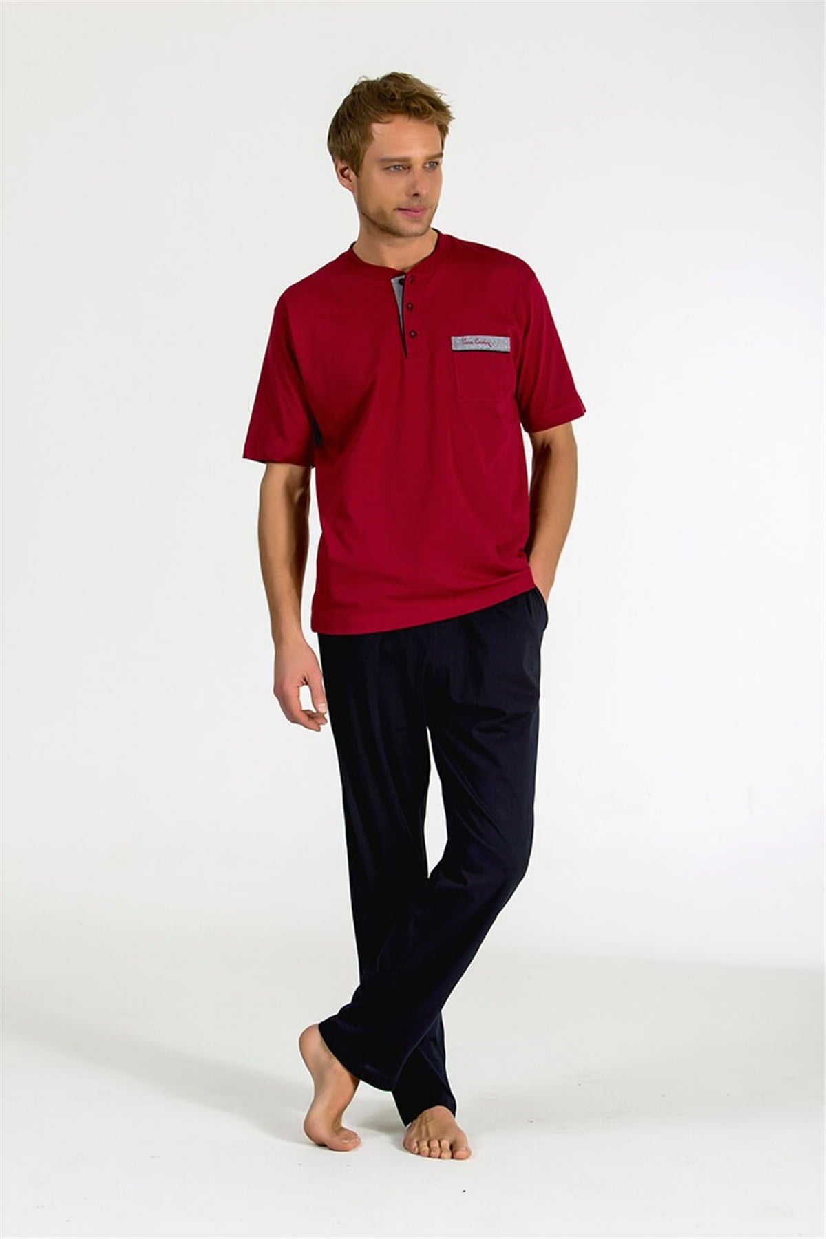 Erkek 3'lü Pijama Takımı Pierre Cardin 5398