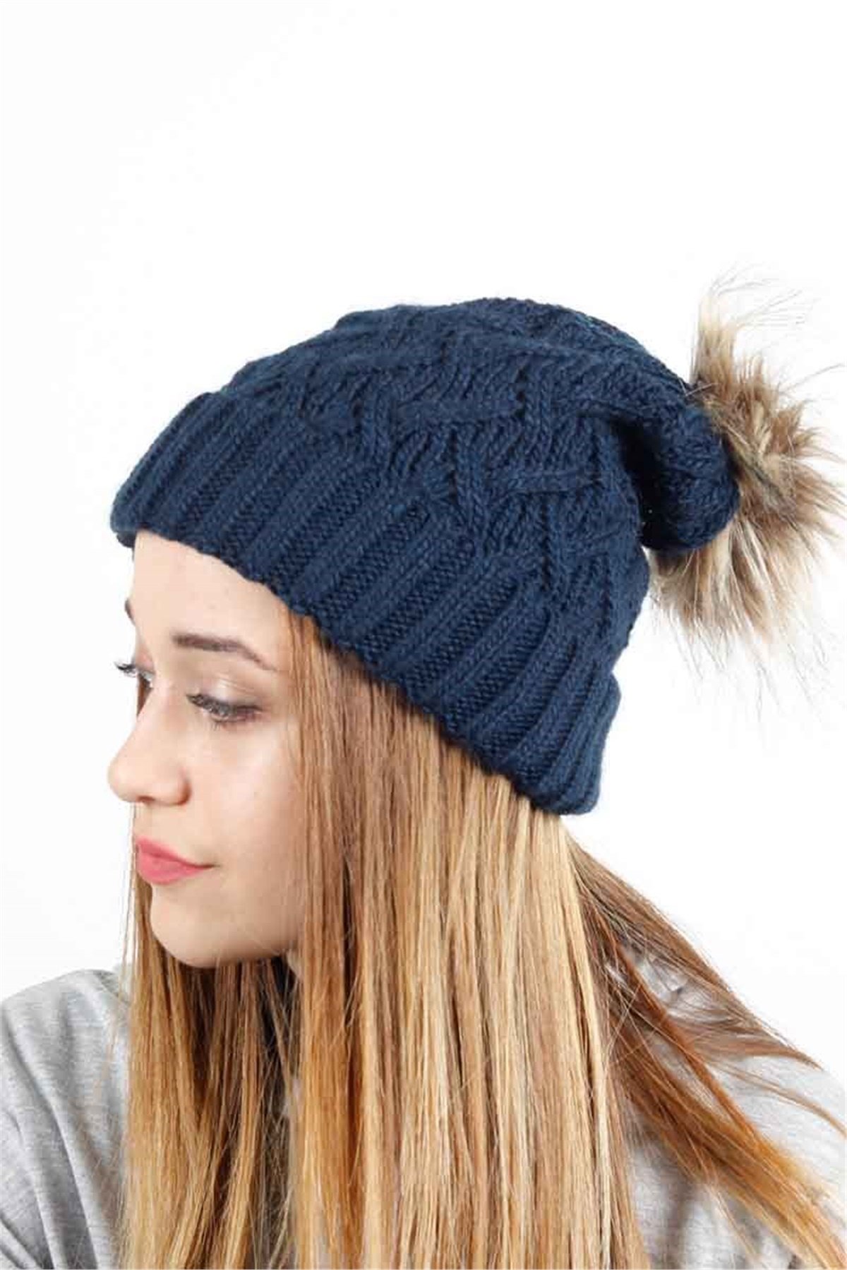 Bayan Lacivert Bere - FRM-40 