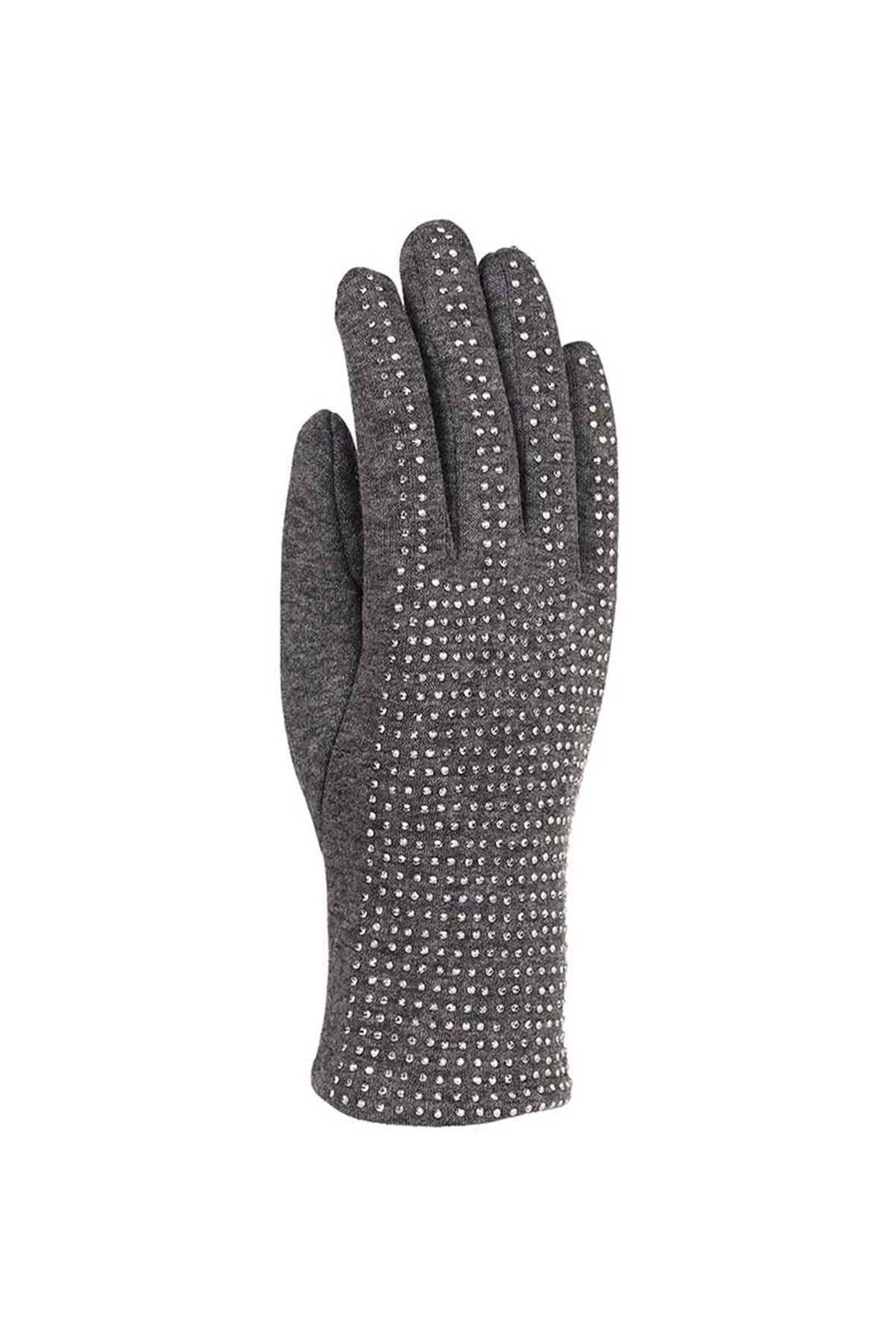 Bayan Pamuklu Eldiven 82101-10 - Gri