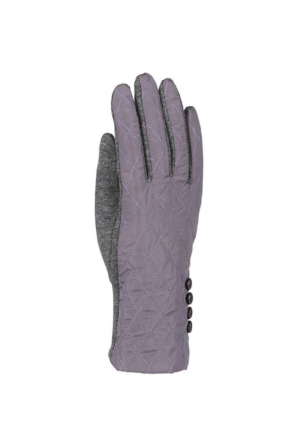 Bayan Pamuklu Eldiven 82301-6 - Gri