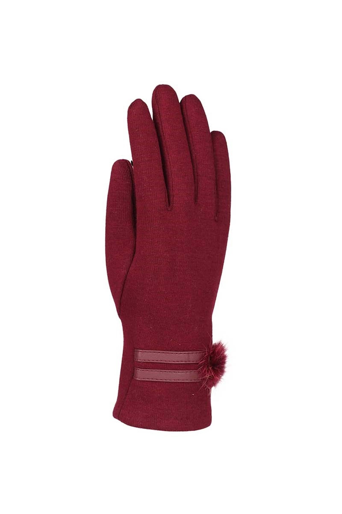 Bayan Penye Eldiven 82101-5 - Bordo