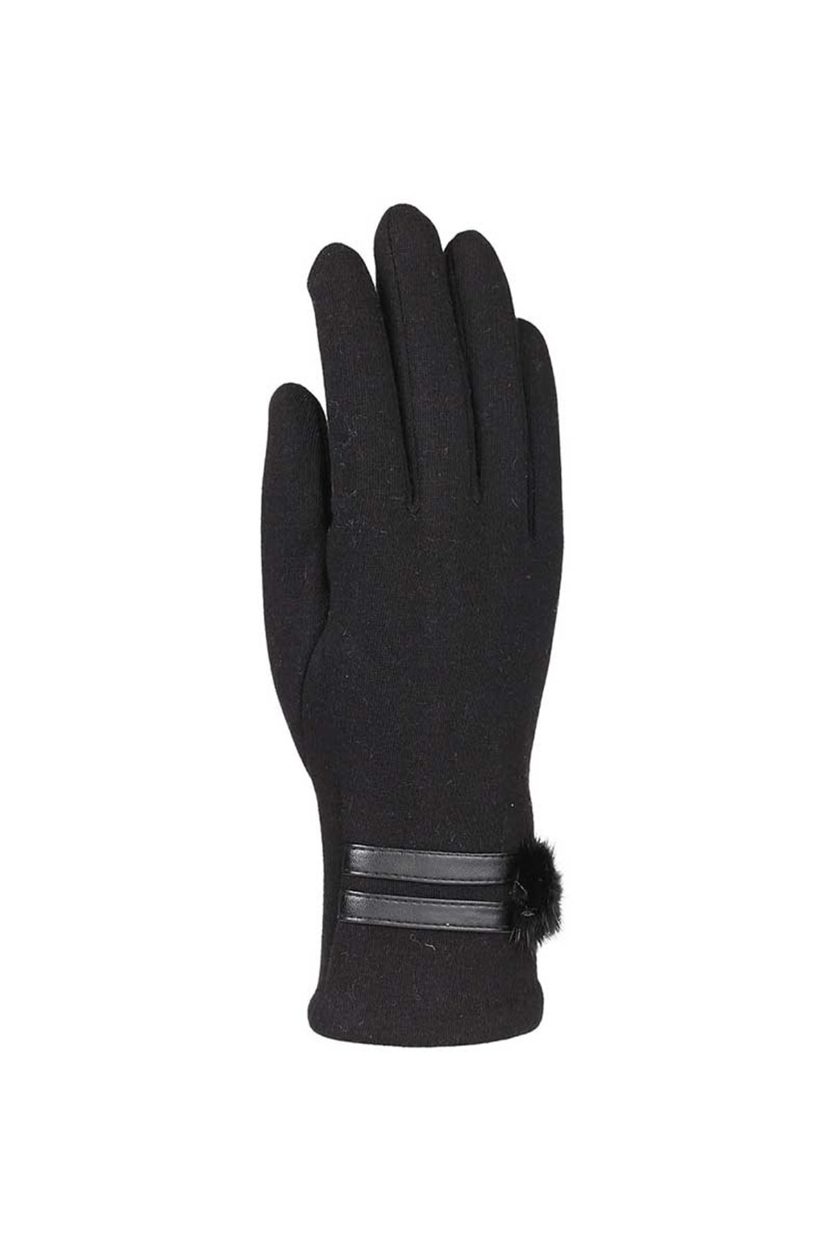 Bayan Penye Eldiven 82101-5 - Siyah