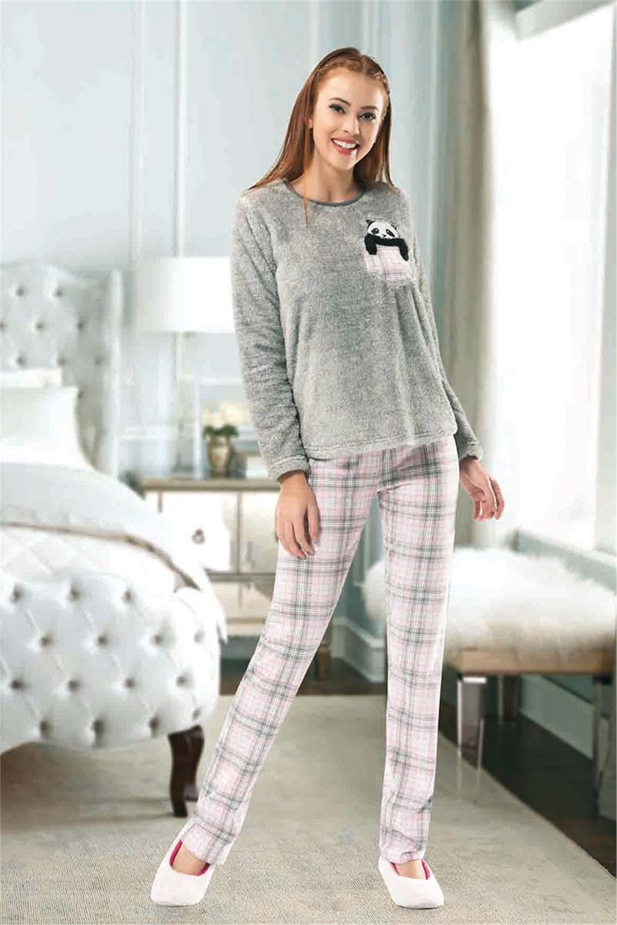 Bayan Polar Pijama Takımı Nbb 66156