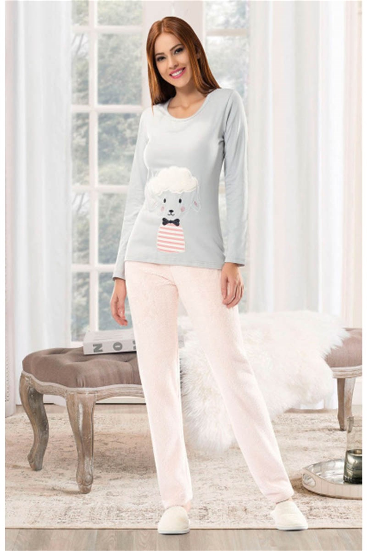 Bayan Polar Pijama Takımı Nbb 66202