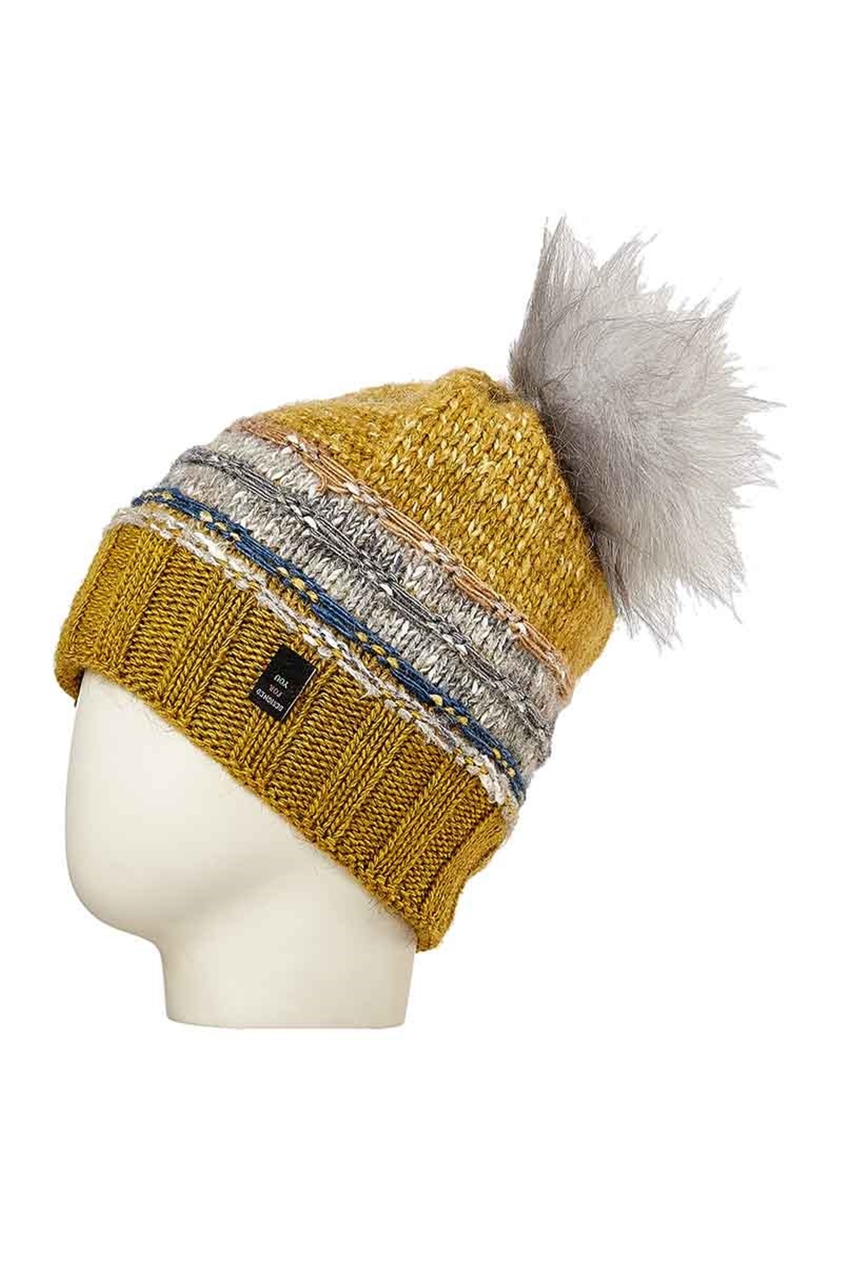 Bayan Ponponlu Bere 24181 - Sarı