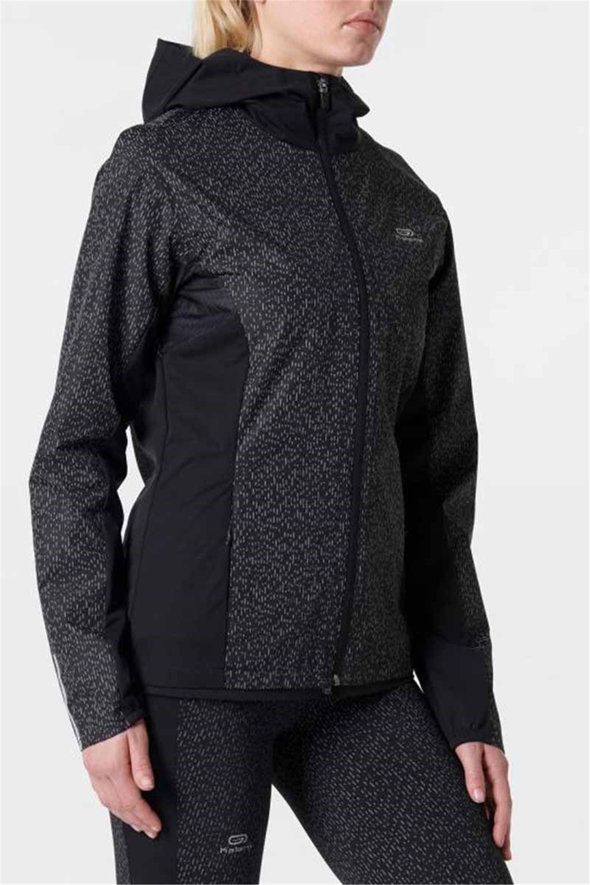 Bayan Siyah Kapüşonlu Yağmurluk 8488392