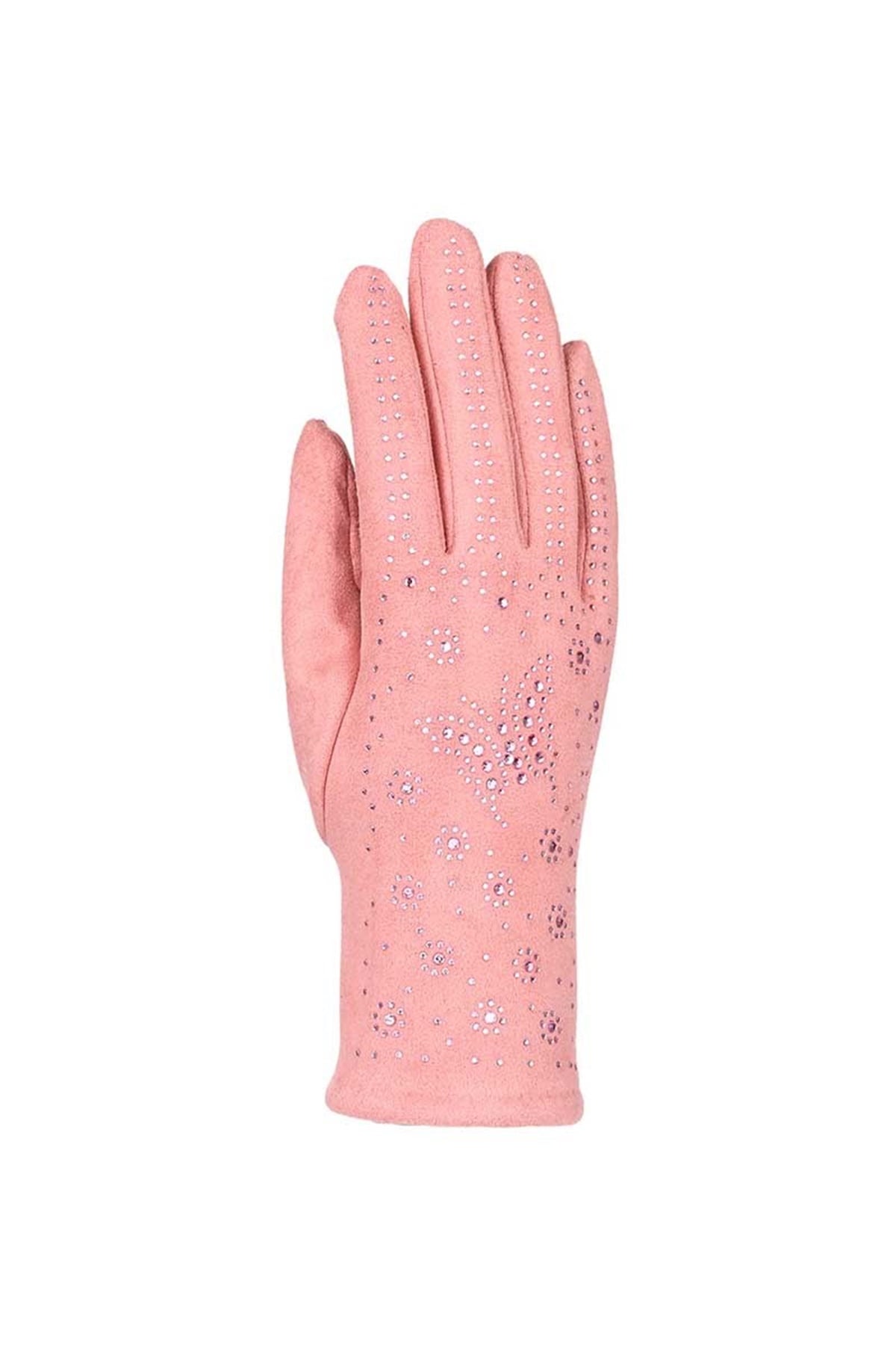 Bayan Süet Eldiven 82701-3 - Pembe