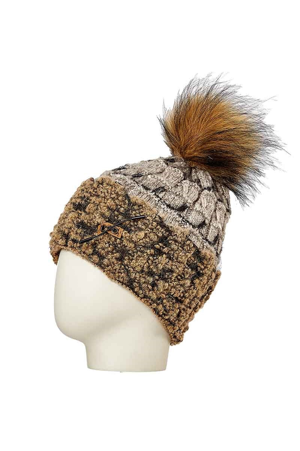 Bayan Yün Bere 24831 - Bej