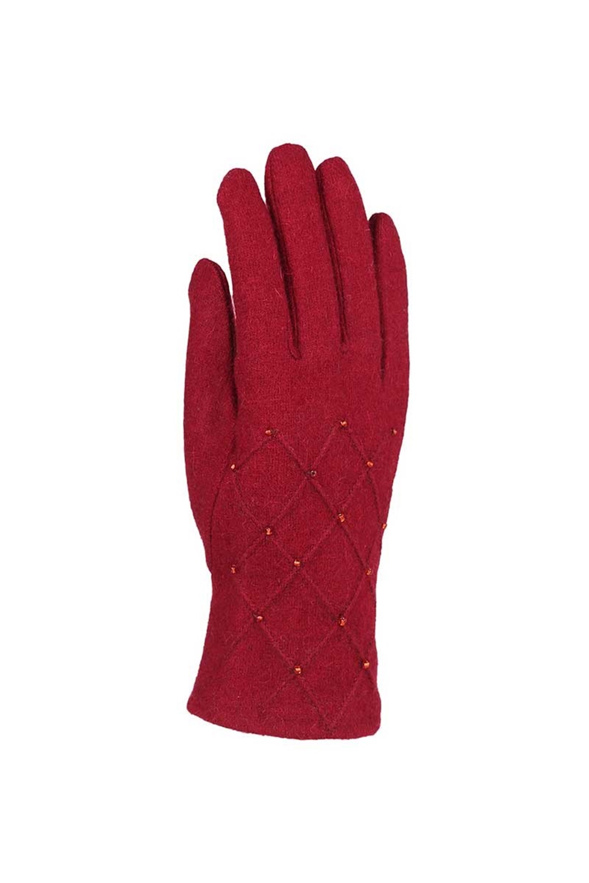Bayan Yün Eldiven 82001-6 - Kırmızı