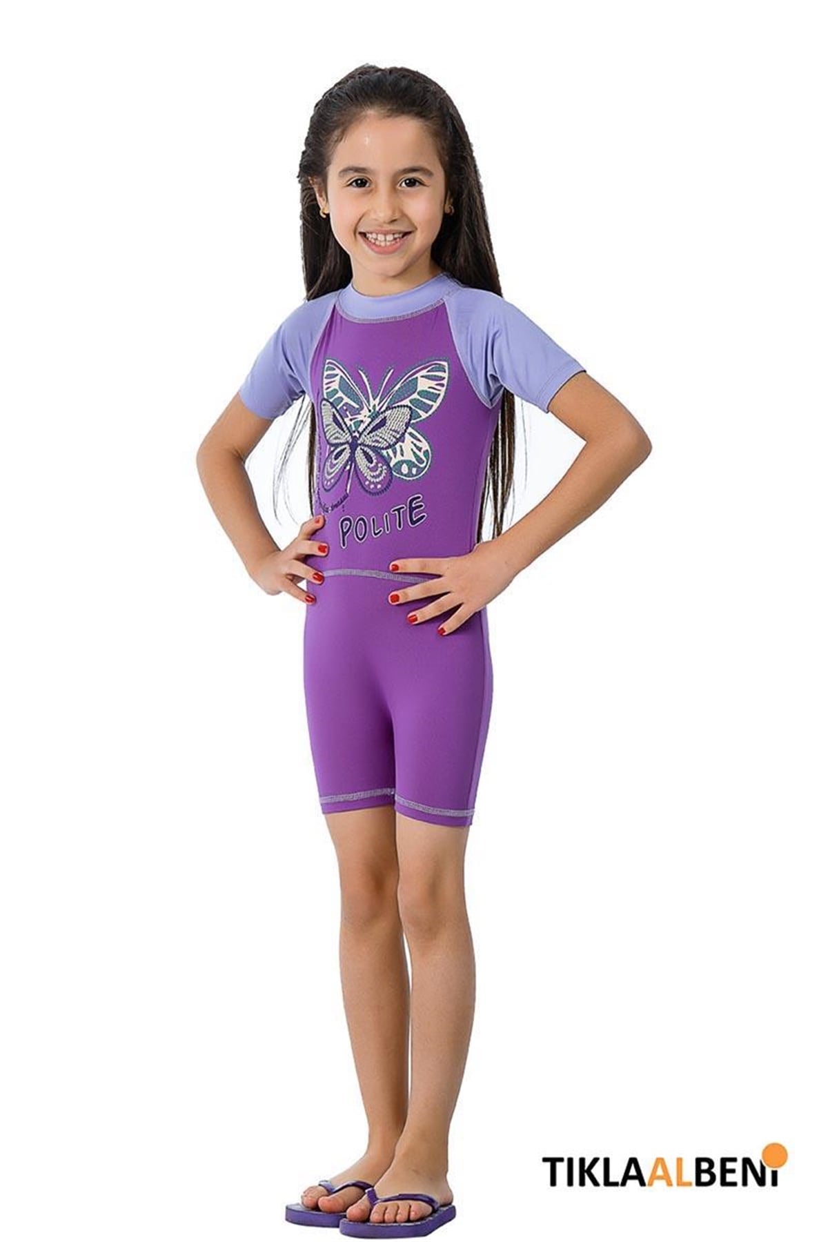 Kız Çocuk Yüzücü Tulum | Armes 306850-16