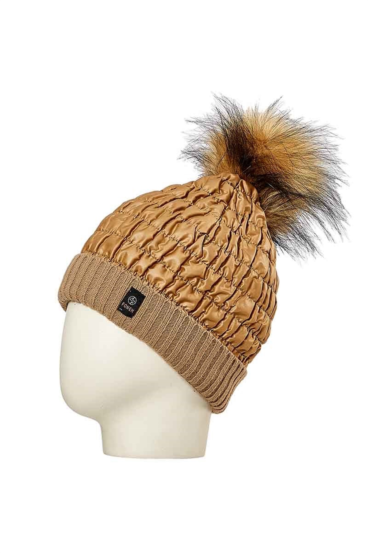 Bright Ponponlu Kadın Bere 24691 - Hardal