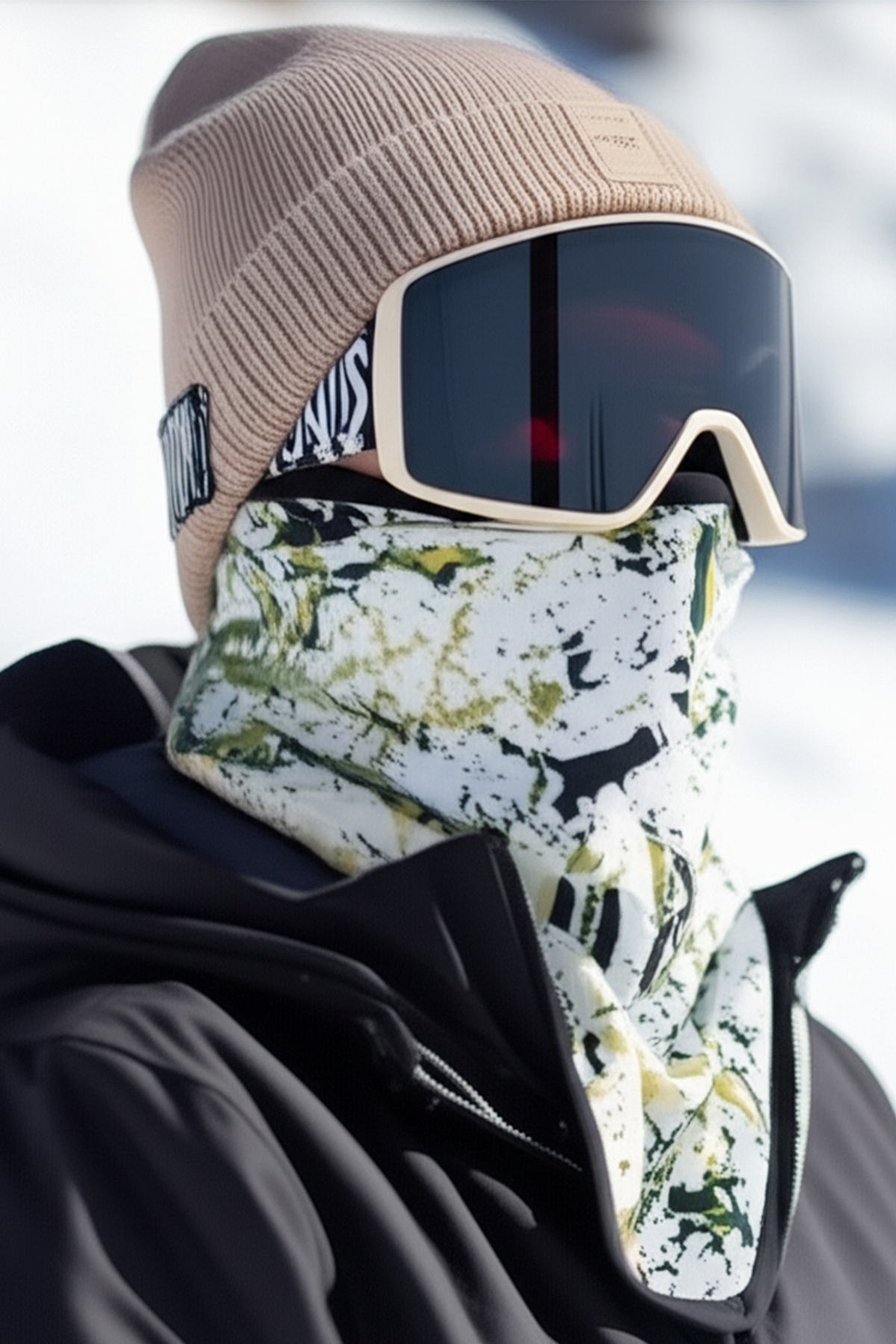 Brush Strokes Özel Tasarım Kar Maskesi SS2109