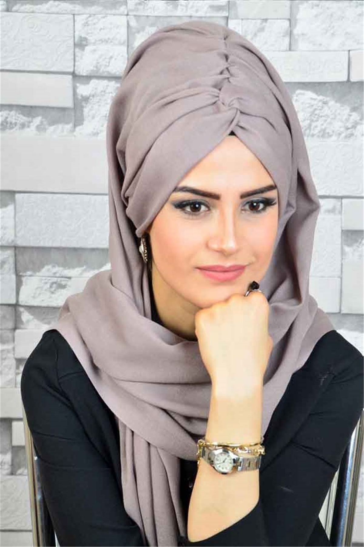 Burgu Vizon Bandana Pratik Şal BND3024