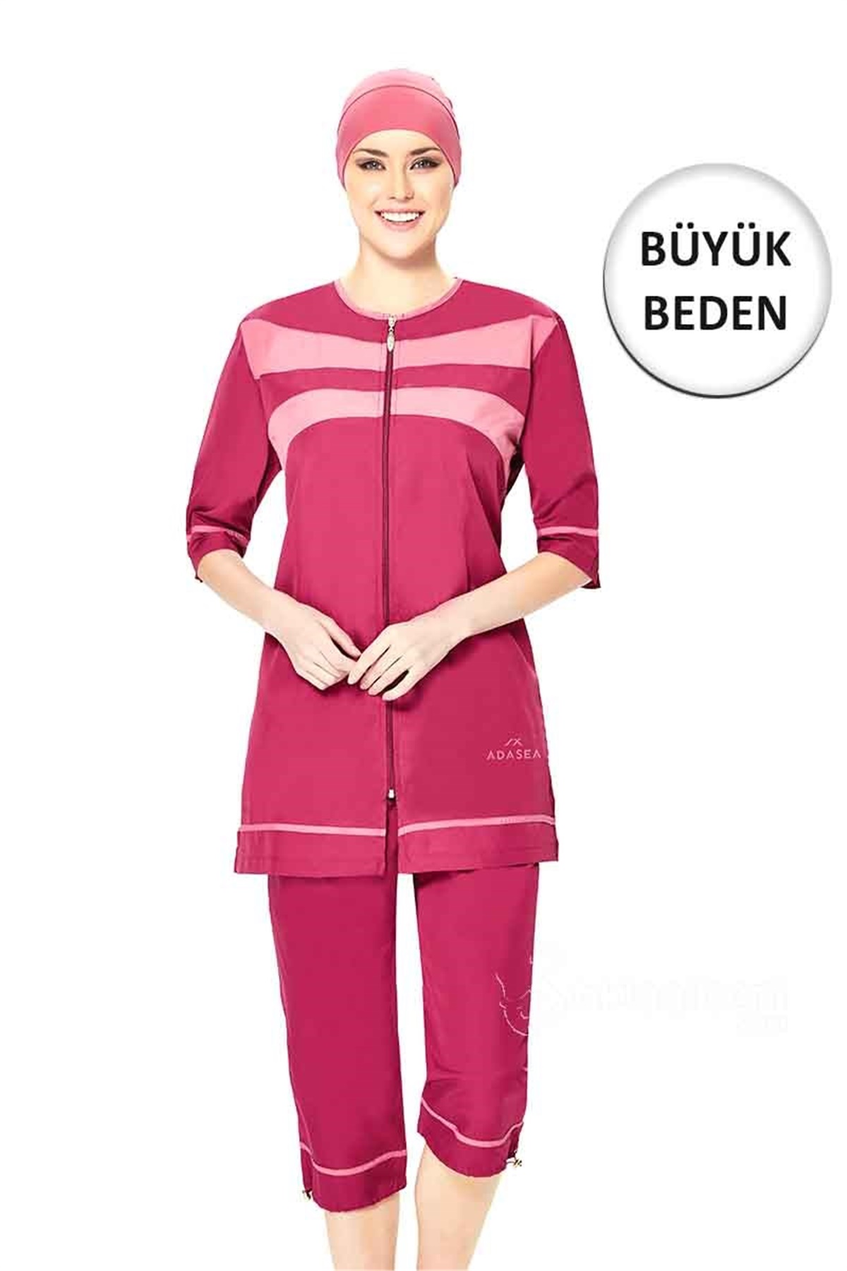 Büyük Bedem Yarım Kapalı Mayo Adasea 121074 Mürdüm