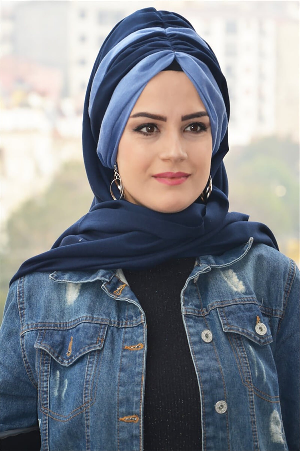 Büzgülü Bandana Pratik Bone Şal BND5002