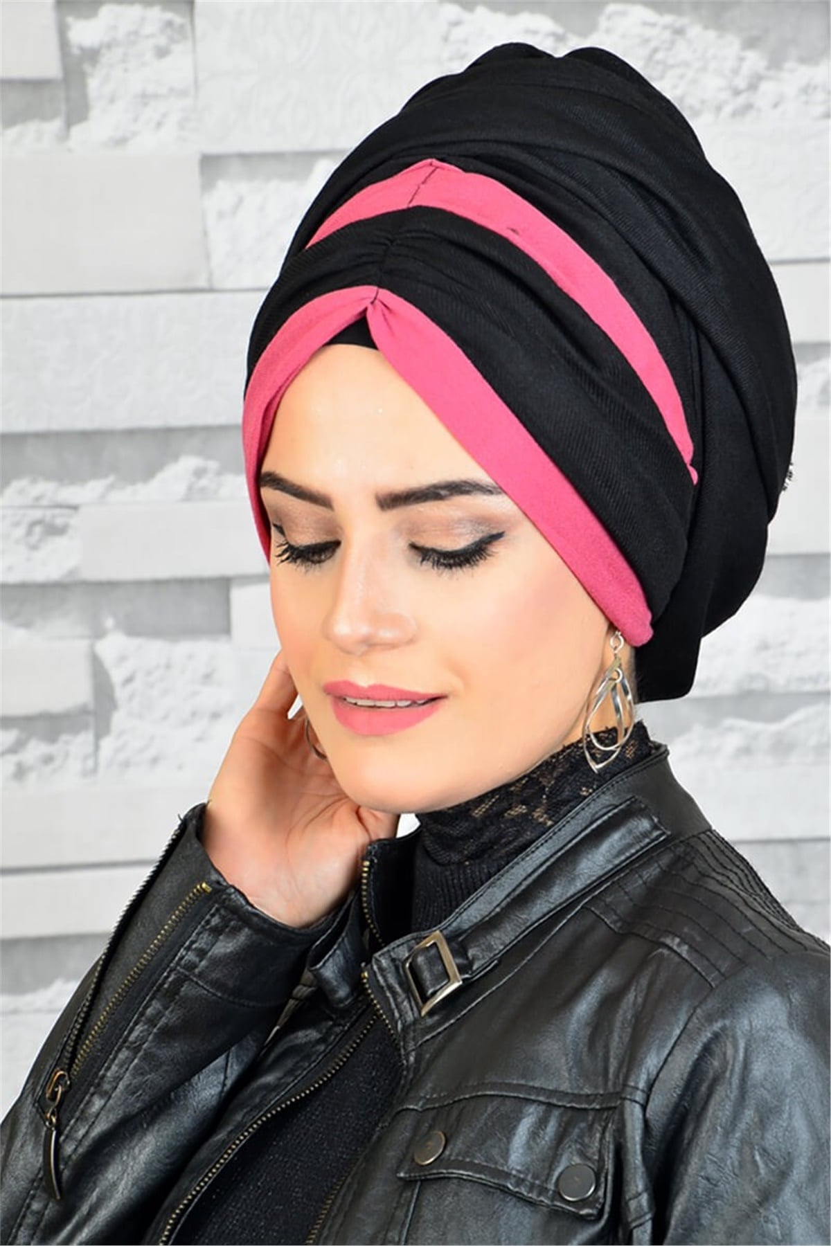 Büzgülü Bandana Pratik Bone Şal BND5004
