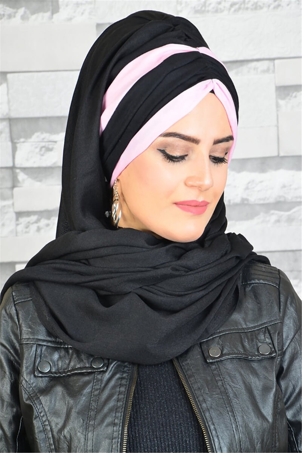 Büzgülü Bandana Pratik Bone Şal BND5005