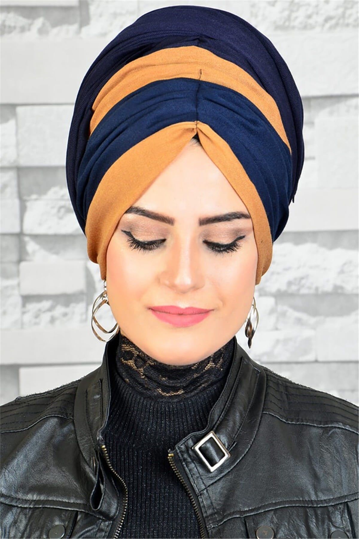 Büzgülü Bandana Pratik Bone Şal BND5008