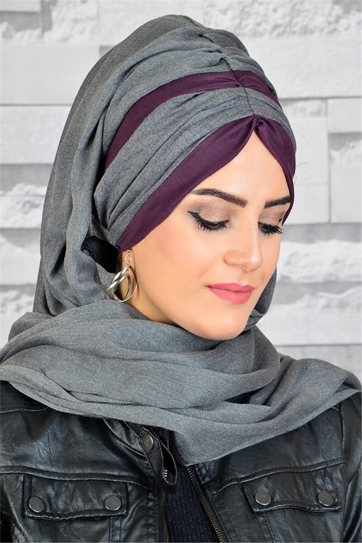 Büzgülü Bandana Pratik Bone Şal BND5010