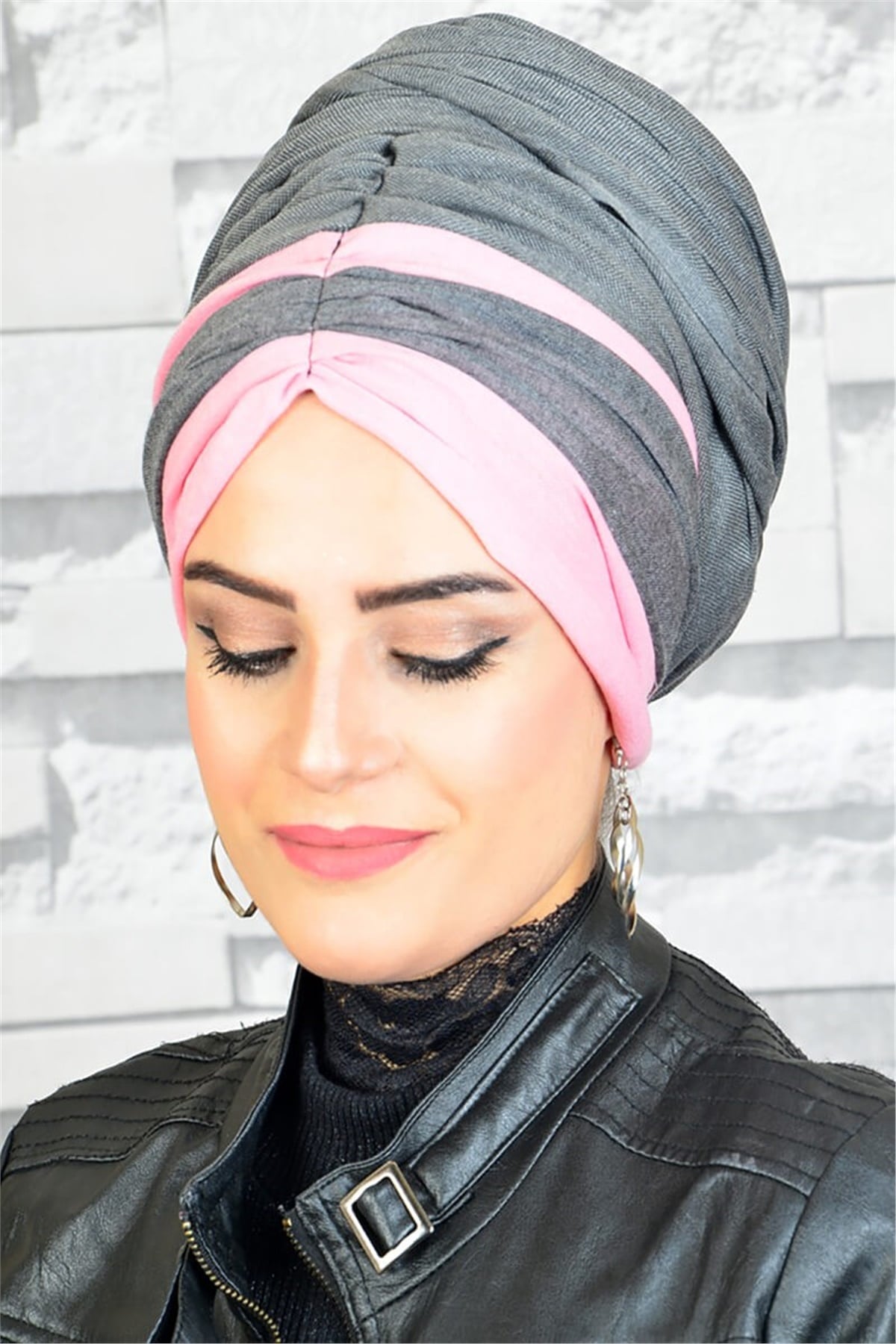 Büzgülü Bandana Pratik Bone Şal BND5011