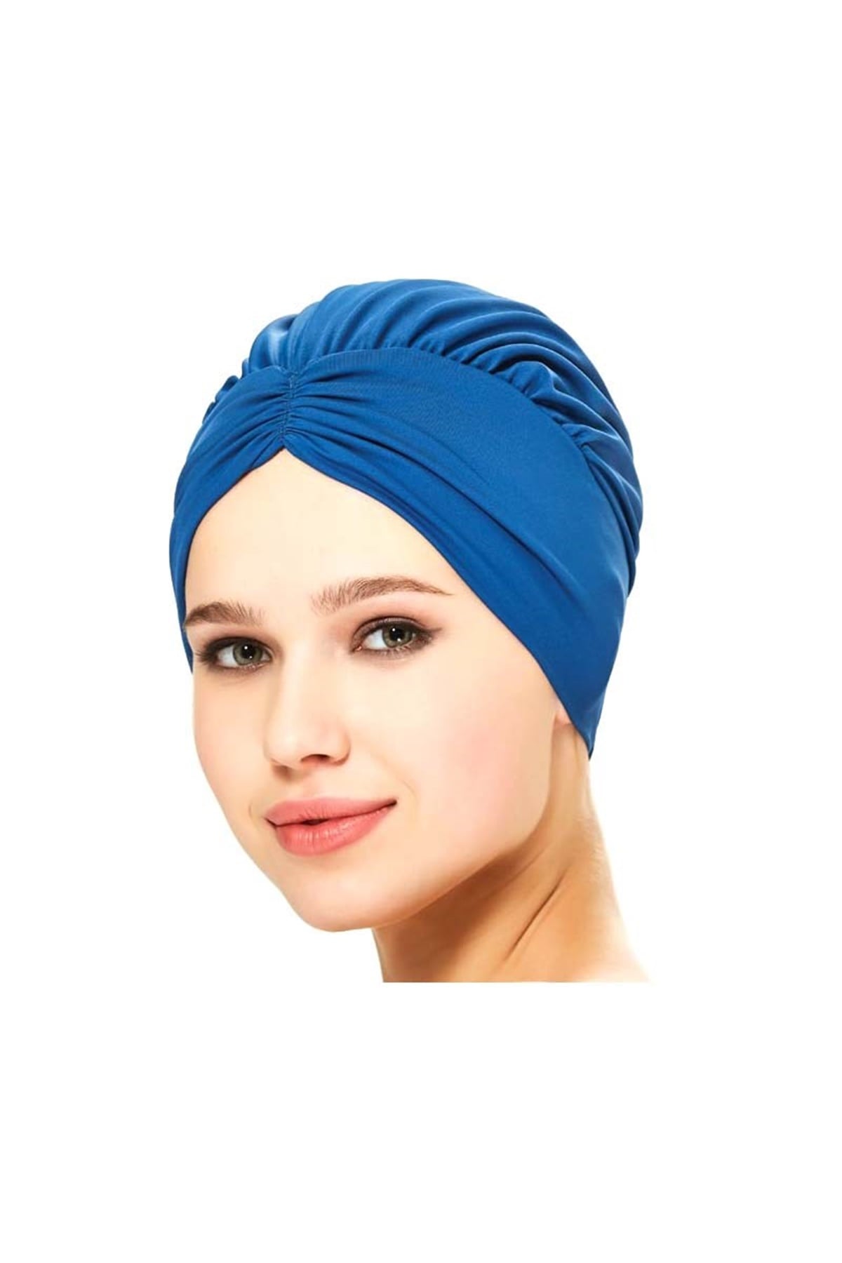 Büzgülü Kumaş Bone 164002 Açık Lacivert