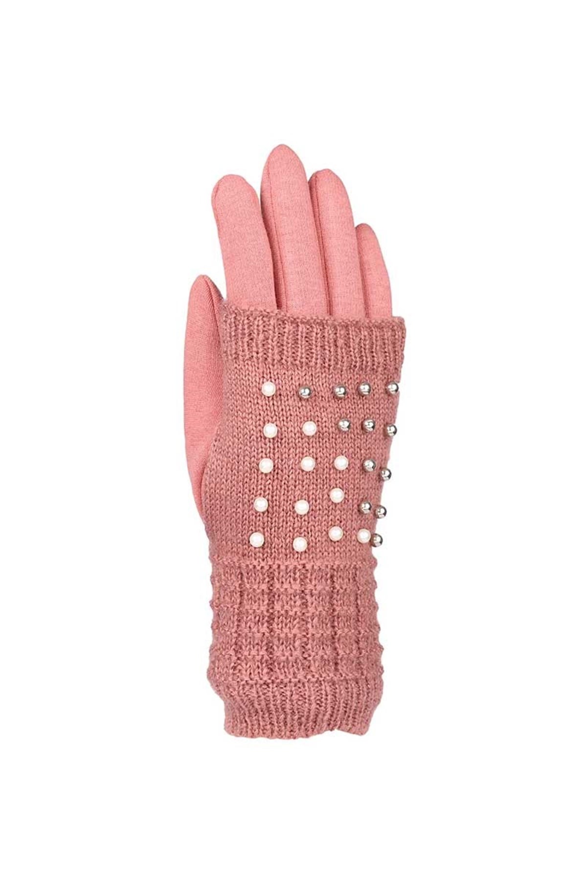 Çift Katlı Bayan Eldiven 82601-2 - Açık Pembe