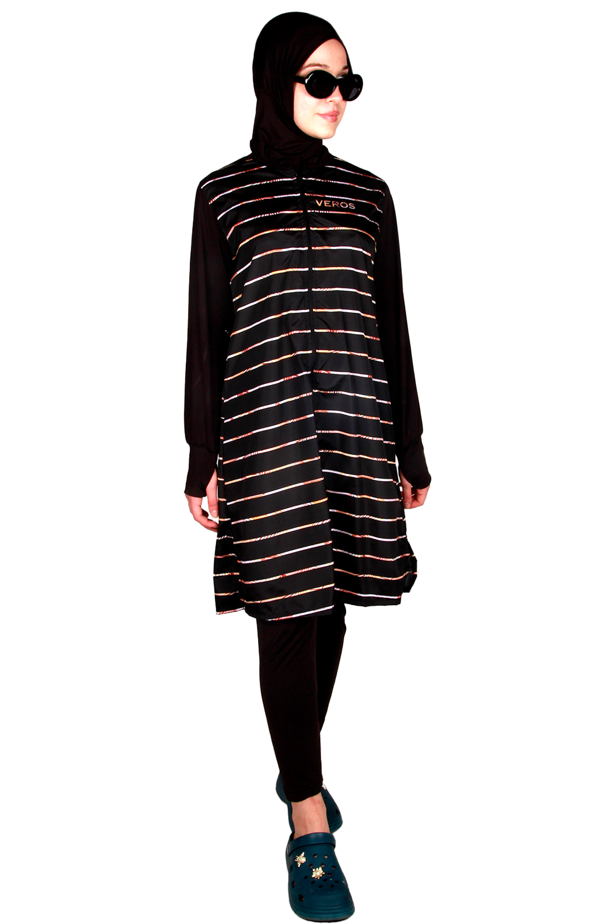 Çizgili Tesettür Mayo, Veros VRS1090