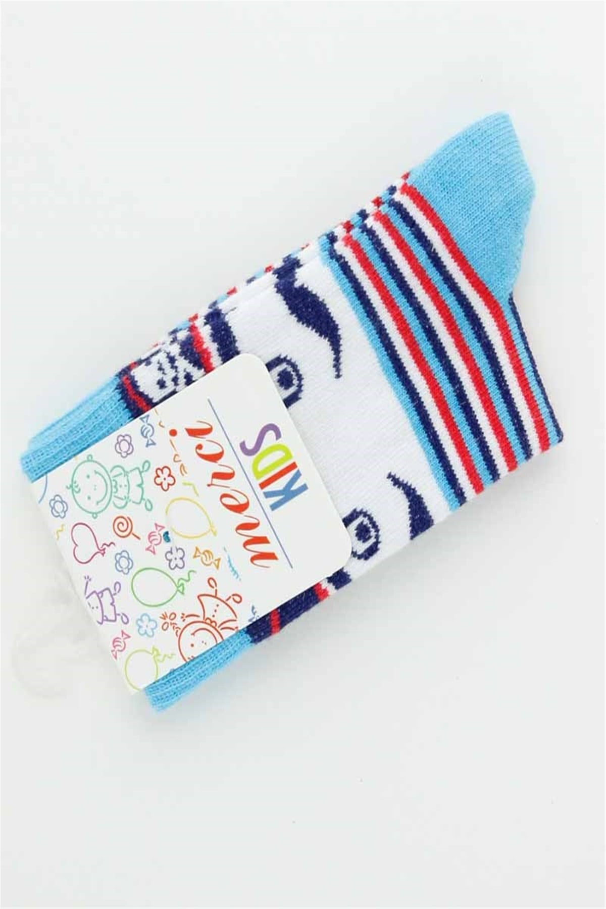 Mavi Desnli Çocuk Çorabı 1024372