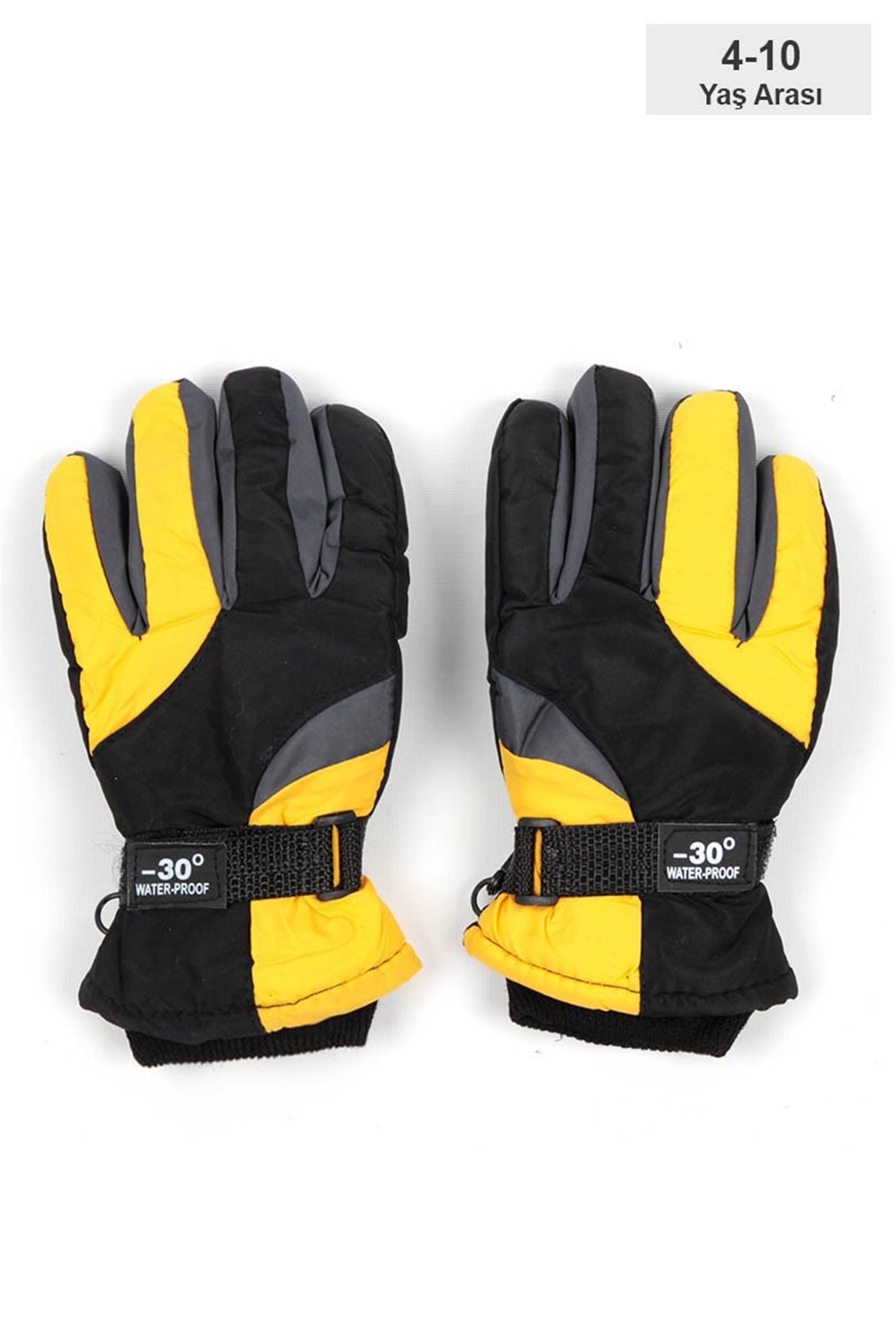 Çocuk Kar Eldiveni Unisex B-714 Sarı