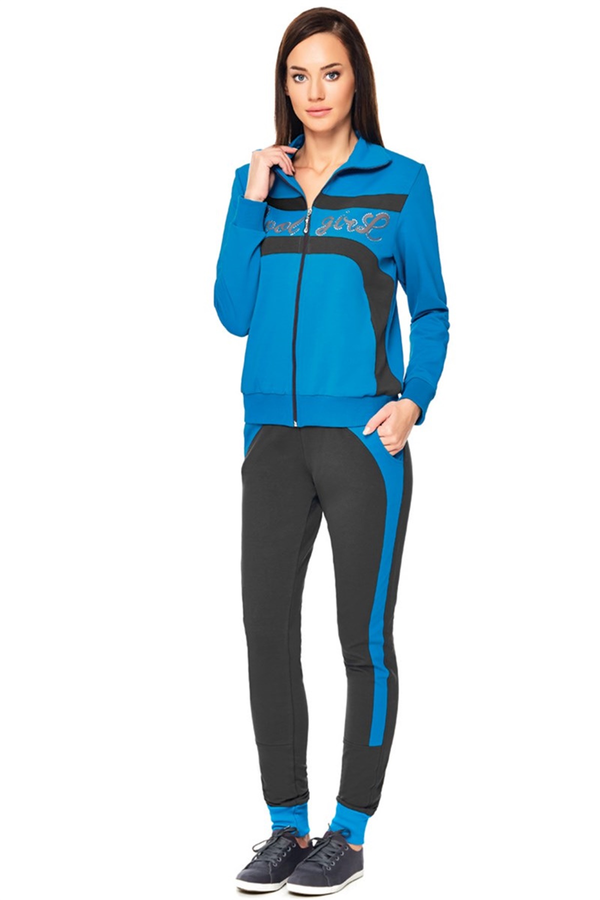 Cool Girl Bayan Eşofman Takımı ADS-1116 Turkuaz