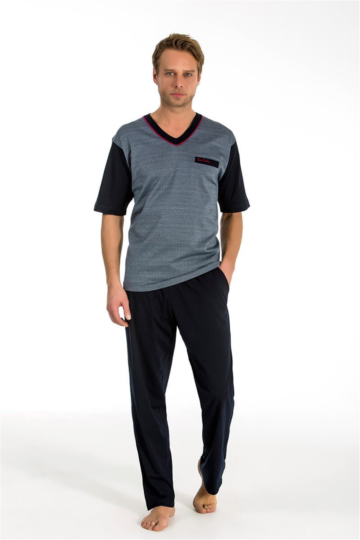 Erkek 3'lü Pijama Takımı Pierre Cardin 5236