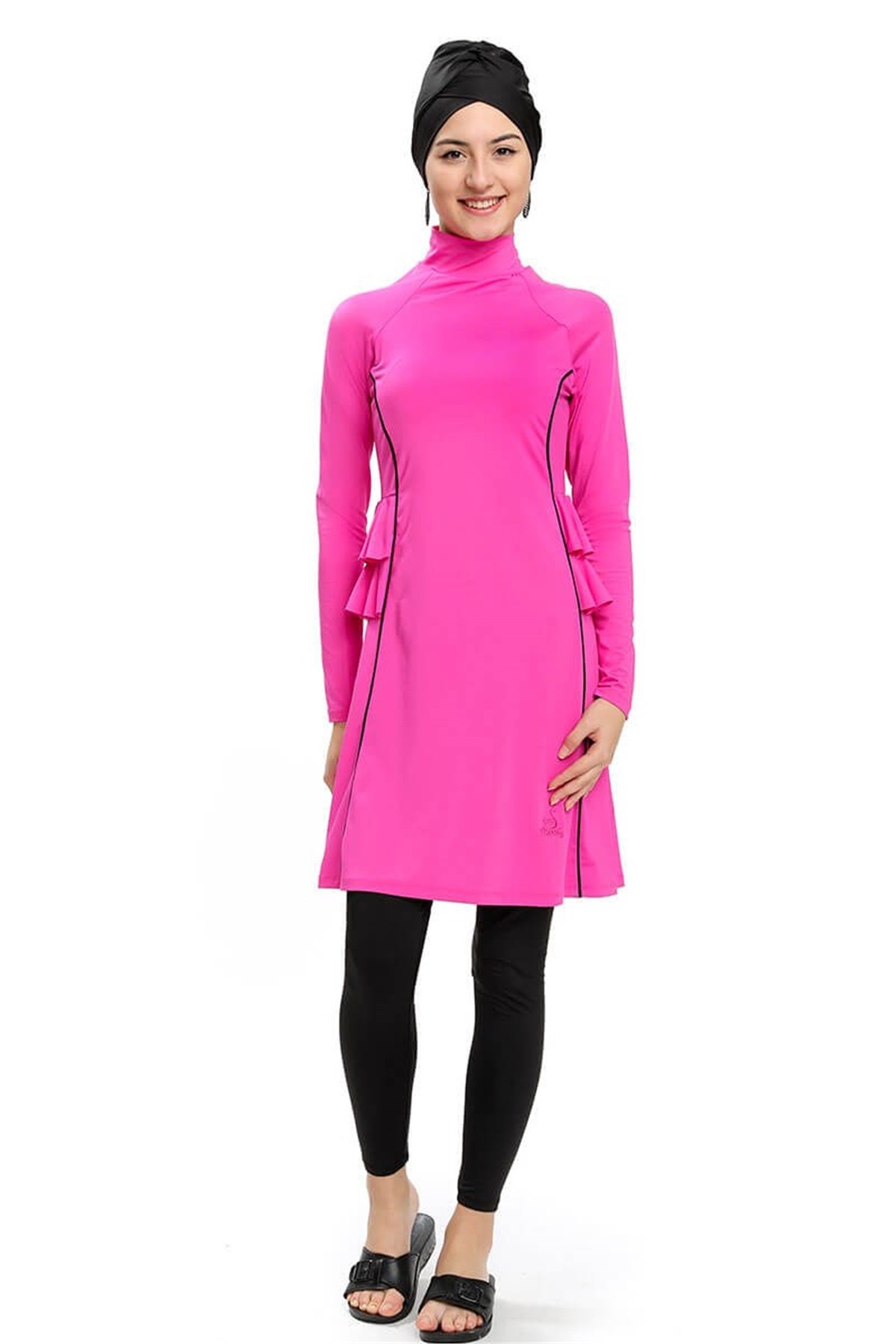 Deniz Kızı Tasarım Genç Tesettür Mayo 190661 Fuşya