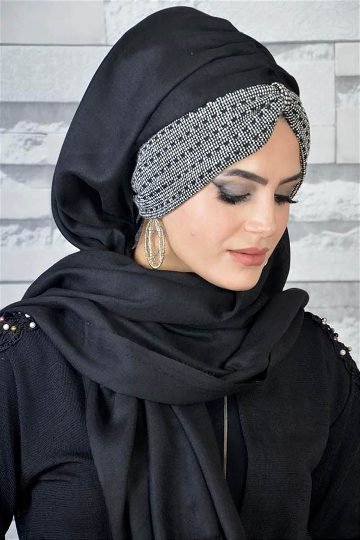 Desenli Kışlık Hazır Şal T13983