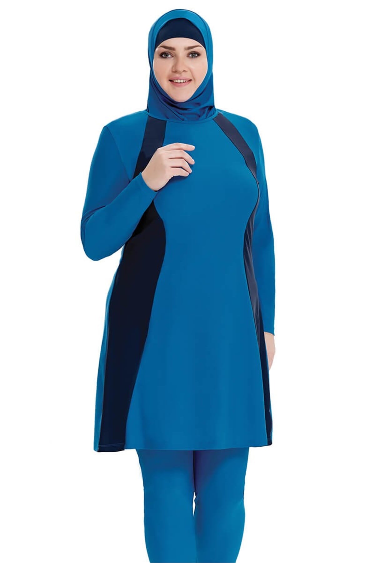 Büyük Beden Tam Kapalı Haşema Adasea 224034 Petrol