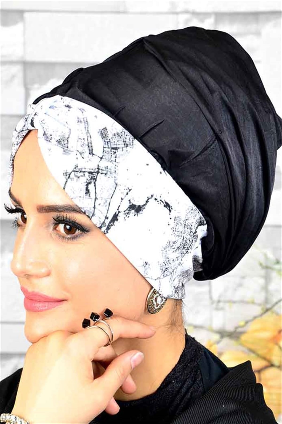 Haşema Bonesi, Dinamik Desenli Tesettür Deniz Bonesi dnz006