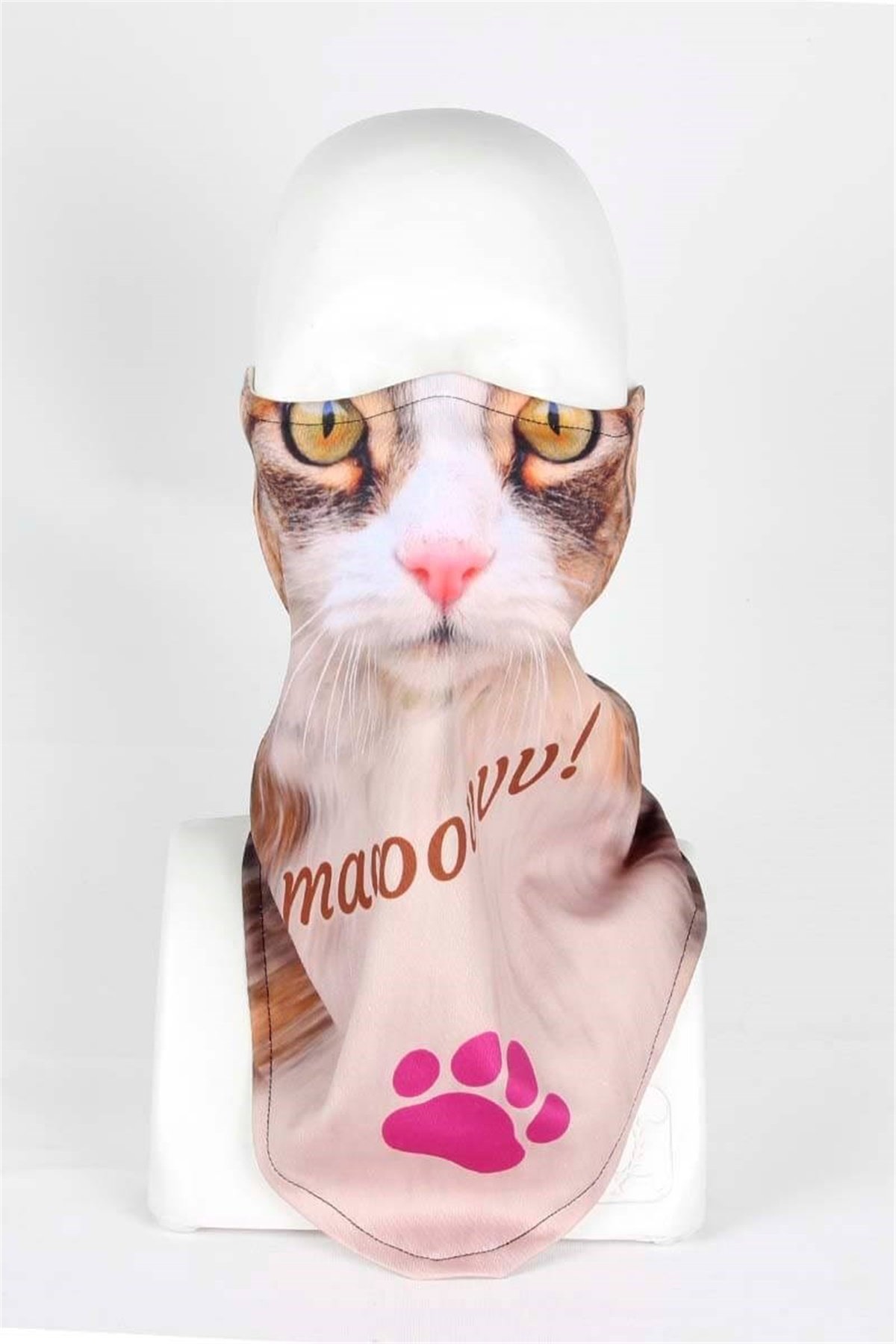 Dişi Kedi Yüz Maskesi 2067 / Her Ortama Uygun Yıkanabilir Maske