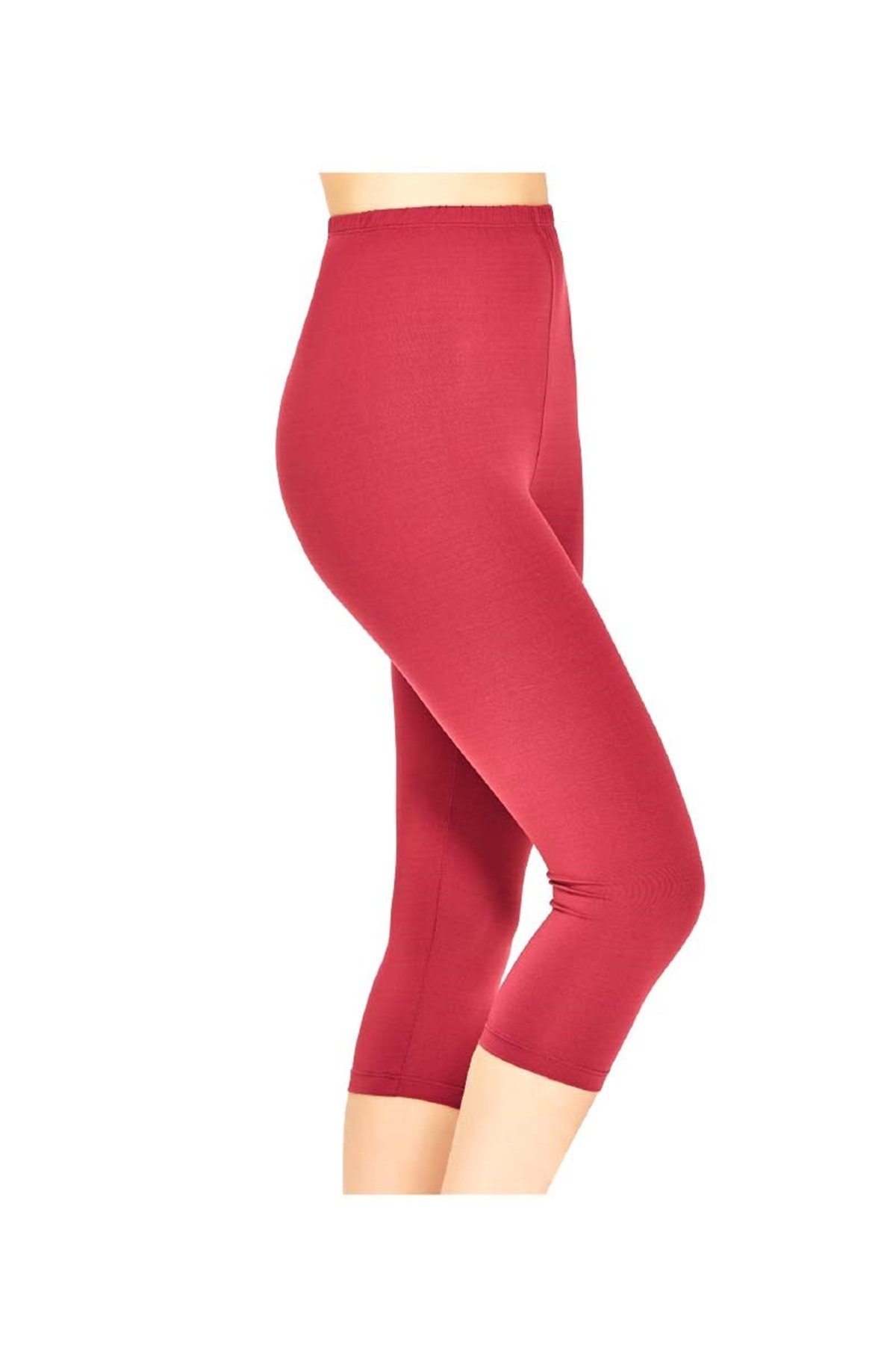 Diz altı Kapri Tayt 112356 Mürdüm